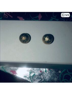 Silver Stud Ball Earrings
